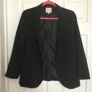 Black Open Blazer